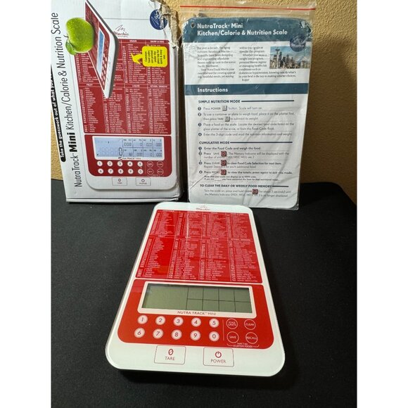 NutraTrack Mini Kitchen/Calorie & Nutrition Scale NEW - Picture 6 of 7